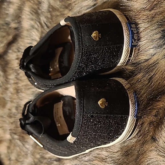 Kate Spade Keds Sparkly Glitter Black Shoes Size 6 Women's - Picture 5 of 10